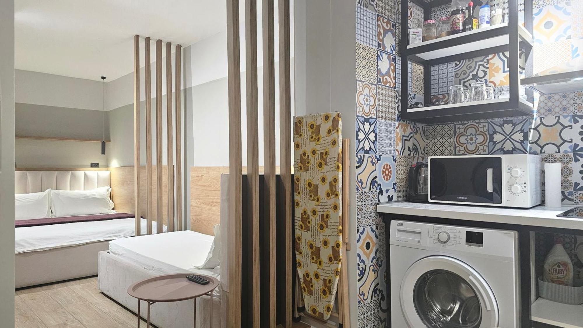 Tam Serviced Studio Apartments Next To Blloku Tirana Kültér fotó